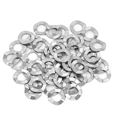 Bild av Hilitand Vågbricka, Vinfjäderbricka I Rostfritt Stål M3, M4, M5, M6, M8, M10, M12, M14, M16,M20(M6(50Pcs