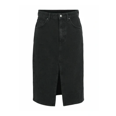 Bild av OBJECT COLLECTORS ITEM Dam Objharlow Midi denim kjol Noos kjol, svart, XL