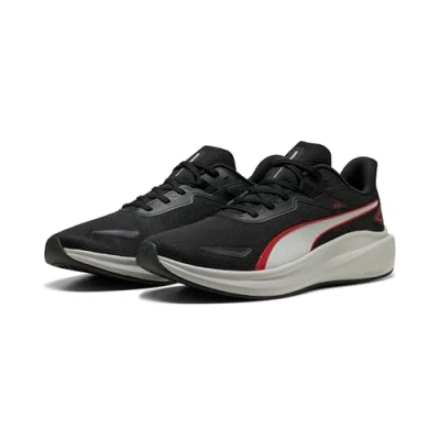 Bild av Puma Unisex Skyrocket LITE Road löparsko, Black for All Time RÖD cool ljusgrå, 4 UK, röd 37 EU