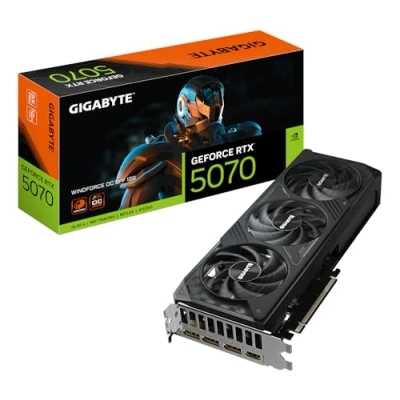 Bild av GIGABYTE GeForce RTX 5070 WindForce 3 OC 12GB GDDR7 RAM Grafikkort