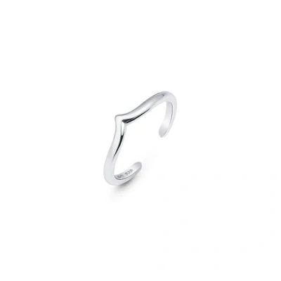 Bild av Amberta ​Justerbar 925 Sterling Silver tåring för Kvinnor Vågor Hjärtan Blomma Delfin Krona Löv Boho Fot Smycke: Chevron