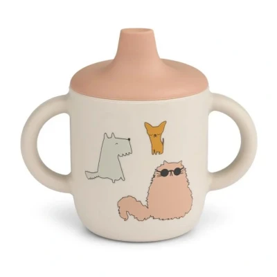 Bild av LIEWOOD Neil sippy kop Barnens pokal 2503 Cats and Dogs / Sandy D7 x H10,5 W12 cm