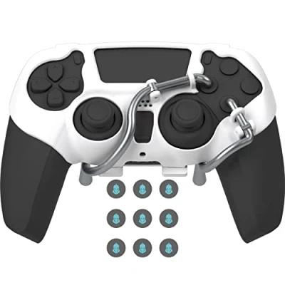 Bild av EXknight Leverback V2 PS5 Paddles, Rear Button Mount for Controller Fits Thumb Grips (White)