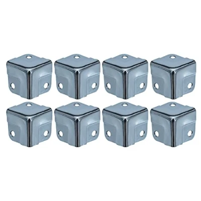 Bild av HMF 14965 09 hörnskydd av metall för väskor 8 stycken 18 x mm förzinkat silver