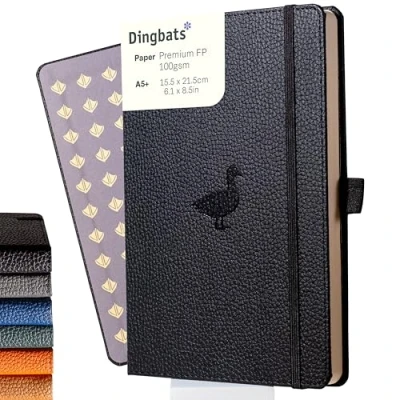 Bild av Dingbats* Wildlife A5 Black Duck Notebook Lined