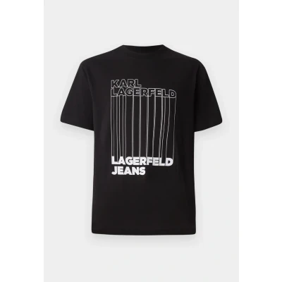 Bild av Karl Lagerfeld Jeans Barcode TEE Tshirt med print, Storlek: XXL, Black