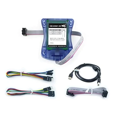 Bild av Waveshare ATMEL AVR programmer USB AVRISP XPII kompatibel andel på ISP mk2 mkII in system support Studio 4/5/6..