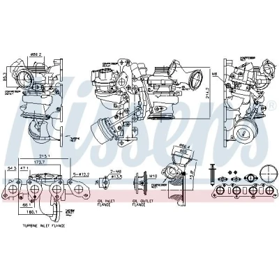Bild av NISSENS 93508 Turbocompresseur VOLVO: XC60 I, XC70 II Break, V70 3