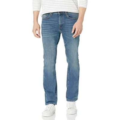 Bild av Amazon Essentials Men&#039;s Bootcut jeans smal passform, Mellanblå Vintage, 32W / 32L