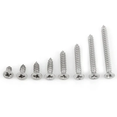 Bild av 200st / Set M3 självgängande skruvkit Rostfritt stål Metallskruvar 6Mm 8Mm 10 Mm 12 16 20 25 30 (platt huvud)