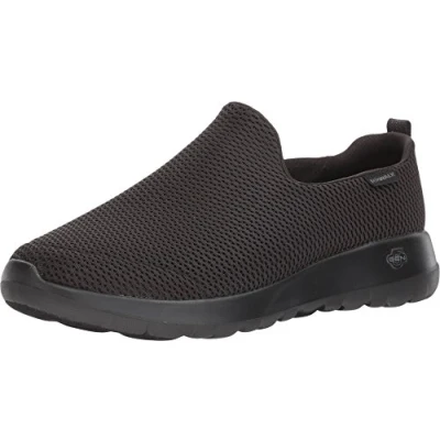 Bild av Skechers herr Go Max atletisk Air Mesh Slip on promenadsko sneaker, Svart, 11 X Wide