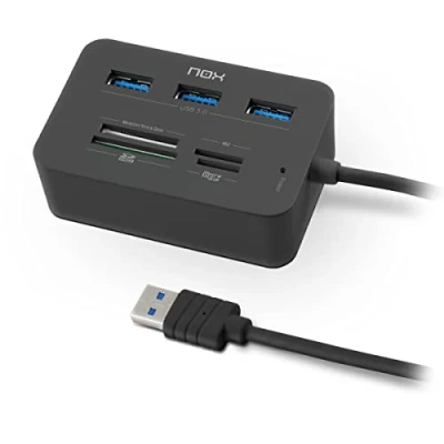 Bild av Nox Lite Kortläsare 2 i 1 USB 3.0/USB C