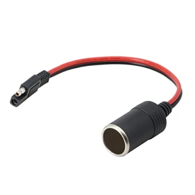 Bild av CERRXIAN Cigarettändaradapter hona till SAE 12/24 V snabbkoppling 14 AWG kaliber