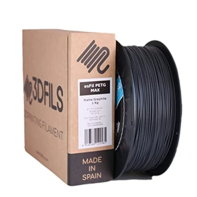 Bild av 3DFILS PETG grafit matt filament för 3D utskrift (1,75 mm/1 kg, grafit)