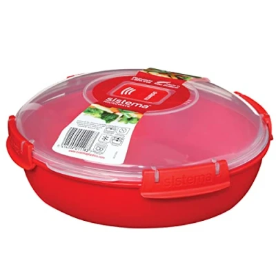 Bild av Sistema 1118 skål plast, 1300 ml, röd