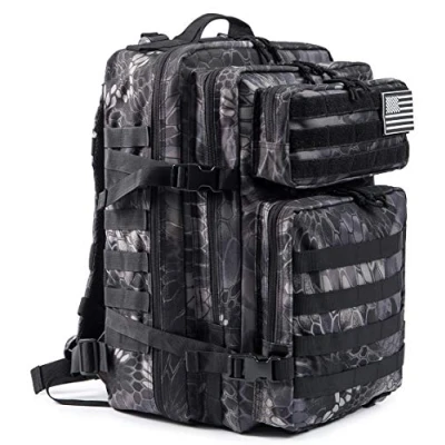 Bild av QT&amp;QY 45L militära taktiska jaktryggsäckar för män kamouflage Molle Armé Överfall Pack 3 dagar Överlevnadsväska Vandring Treeking ryggsäck