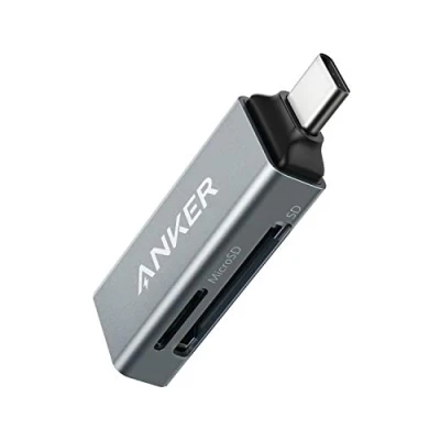 Bild av Anker Minneskortläsare, 2 I 1, USB C, för SDXC, SDHC, SD, MMC, RS Micro SDHC och UHS kort, MacBook Pro 2019/2018/2017 mer