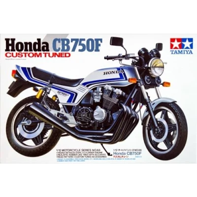 Bild av TAMIYA 300014066 Honda CB 750F Custom Tuned motorcykelmodell byggsats 1:12 medel