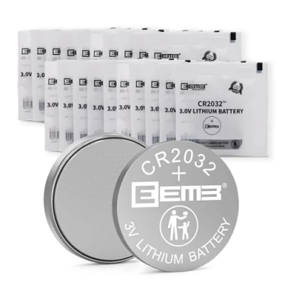 Bild av EEMB CR2032 batterier, 20 stycken knappceller 3 V litium knappcell CR 2032 knappbatteri/batteri