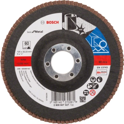 Bild av Bosch Lamellsslipskiva X571 Best for Metal D= 125 mm; G= 60, rak