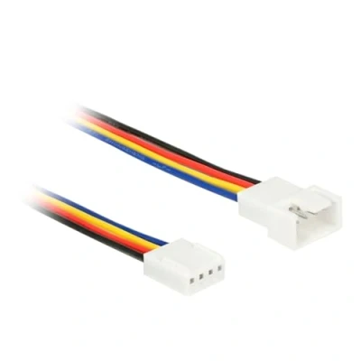 Bild av Delock Förlängningsströmkabel till fläkt 4 stifts PWM (hane) (hona) 30 cm