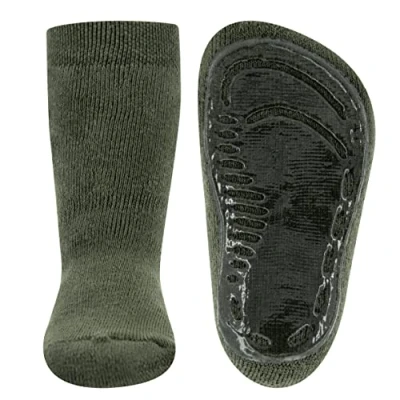 Bild av EWERS Unisex barn stoppstrumpor softstep uni strumpor, oliv, 31 34