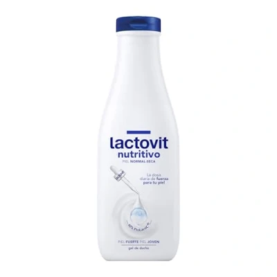 Bild av Lactovit Närande och fuktgivande duschgel, stark ung hud, krämig lätt textur, formulerad med proteinkalcium, daglig användning, för normal torr hud 550 ml