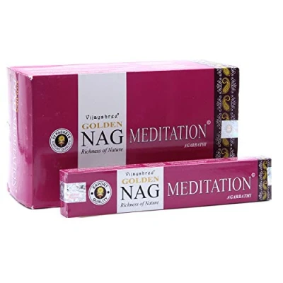 Bild av Vijayshree Golden Nag Meditation Rökelse 12 x 15 g