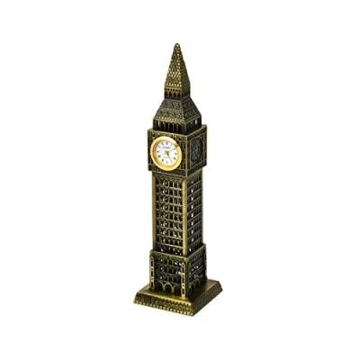 Bild av Ds. distinkt stil metallisk Big Ben Tower modell staty dekoration (23,5 cm)