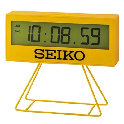 Bild av Seiko Unisex väckarklocka digital plast, GUL, Default, Väggklocka