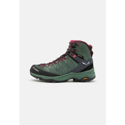 Bild av Salewa ALP Trainer 2 MID GORE TEX Hikingskor, Storlek: 39, Duck green/rhododendon Skinn/syntet