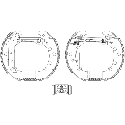 Bild av TEXTAR Shoe Kit Pro 84057300 de freins, freins à tambours avec cylindre roue, élément d&#039;ajustage FORD: Puma