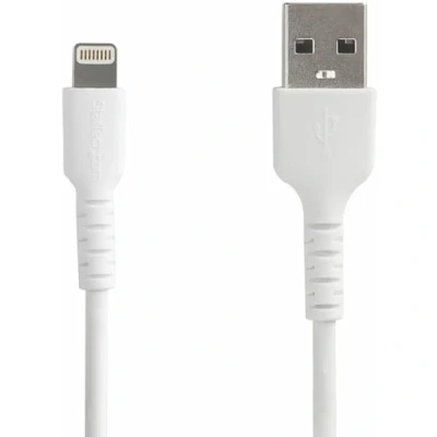 Bild av StarTech.com 6.6 ft 2m USB to Lightning cable Apple MFi Certified White / 2 m