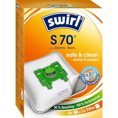 Bild av SWIRL dammsugarpåsar S 70, med MicroporPlusFilter