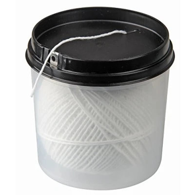 Bild av Fackelmann 12313 Cooking Twine 100m Värmebeständig köksgarn i praktisk dispenserlåda, vit
