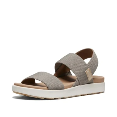 Bild av KEEN Elle ryggrem för kvinnor ledig plattform öppen tå kil sandal, Brindle/Björk, 41 EU