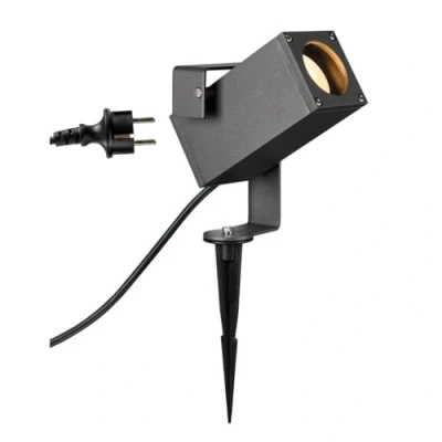 Bild av SLV Jordspett lampa TEO BRACKET SP QPAR51/utomhuslampa för belysning av trädgård, terrass, växter, vägar, damm, LED utomhuslampa, utomhusstrålkastare/GU10 IP65 antracit, 1004652