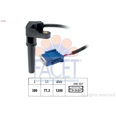 Bild av FACET 9.0618 Capteur de vitesse roue, boîte automatique Made in Italy OE Equivalent PEUGEOT: 406 Berline, 308 I 3/5 portes, 206 portes