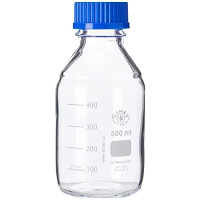 Bild av 500 ml borosilicerat glas laboratorieåtergivande flaska SIMAX/VWR (DURAN PYREX EQUIVALENT)