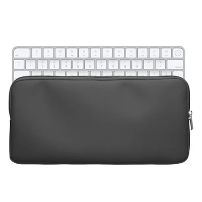 Bild av kwmobile Nylon tangentbord dragkedja fodral kompatibelt med Apple Magic Keyboard mörkgrå