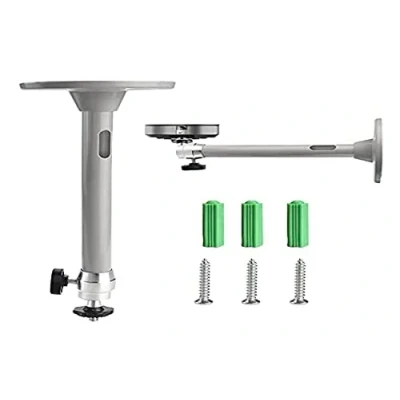 Bild av FIGFYOU Projektorfäste tak väggfäste justerbar videoprojektor universal takfäste i aluminium (silver)