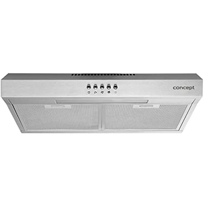 Bild av CONCEPT Huva Under Skåp Spisfläkt 50 cm, LED belysning, 3 Effektnivåer, Max. Kapacitet: 136 m3 / h (Silver)