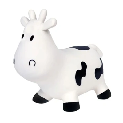 Bild av BS Skippy Cow Toys studsande boll uppblåsbara leksaker från 3 år vita för barn lämpliga inomhus eller utomhusspel maximal vikt 50 kg