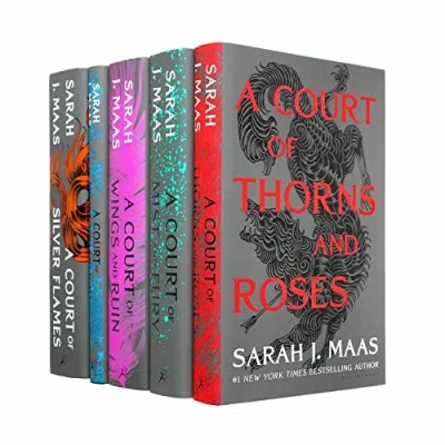 Bild av A Court of Thorns and Roses Series 5 Books Collection Set by Sarah J. Maas (A Roses, Mist Fury, Wings Ruin, Frost Starlight &amp; MORE!)