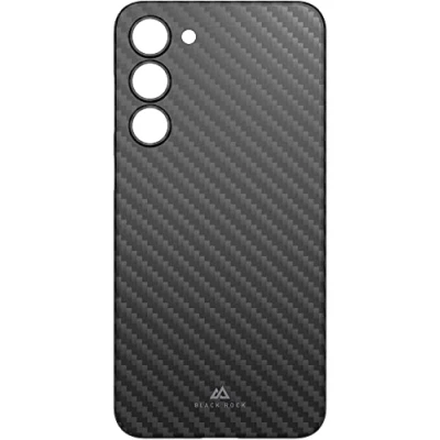 Bild av Black Rock Tunt skal, kolskal, lämpligt för Samsung Galaxy S23 Plus 5G I mobilskal, ultratunt, fiberskydd (Flex Carbon svart)