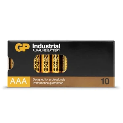 Bild av GP Industrial AAA alkaliskt mikrobatteri, industribatteri, LR03, 1,5 V, 10 stycken