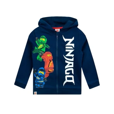 Bild av Lego Ninjago Huvtröja Kläder för Pojkar Ninja Barn Blau 134