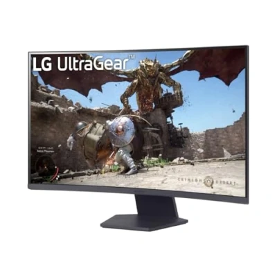 Bild av LG 32GS60QC B Ultragear bildskärm, 32 tum QHD, 2560 x 1440, VA panel, 16:9, HDMI, 1 ms, 180Hz, FreeSync, universell anslutning, färg grålila
