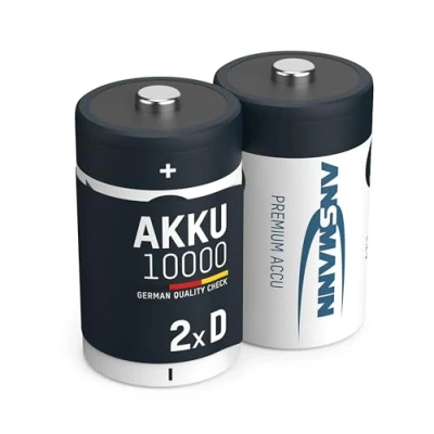 Bild av ANSMANN 2x Batterie ricaricabili stilo Mono D Tipo 10000 (min. 9300 mAh) 1,2V NiMH Pila a ricarica veloce fino 1000 cicli di eco friendly