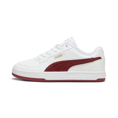 Bild av Puma Caven Sneakers, Storlek: 36, White intense red gold Konstmaterial/textil